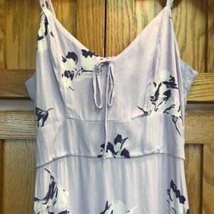 Lavender floral maxi dress